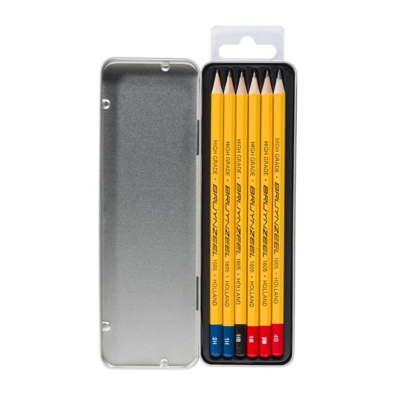 Bruynzeel Teens Estuche de 6 lápices de grafito Burotek