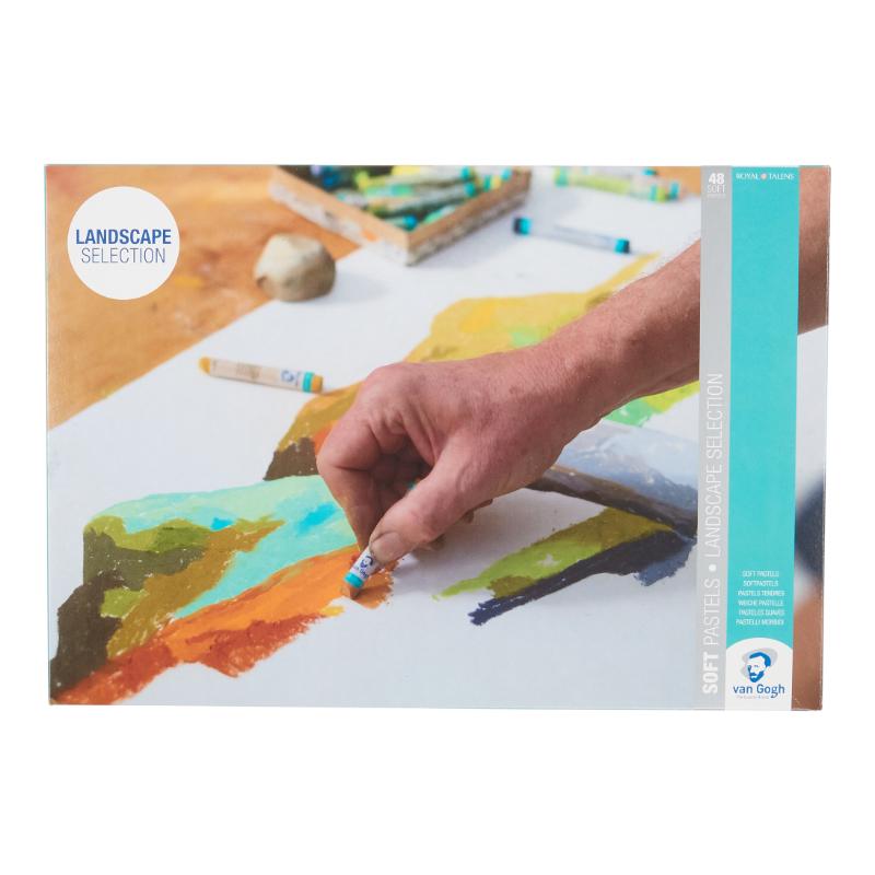 Van Gogh Set de pasteles suaves con una selección para paisajes | 48 colores