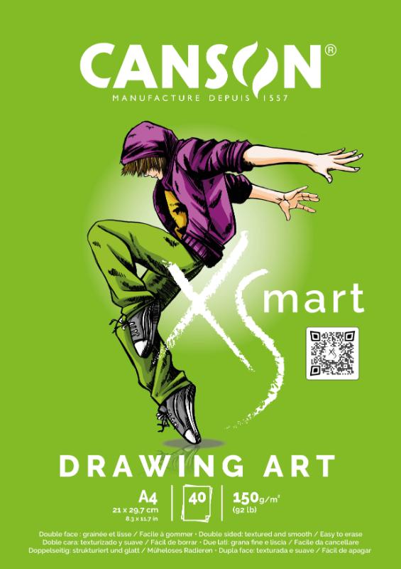 Canson XSmart Dibujo 150g 21x29,7 40 hojas