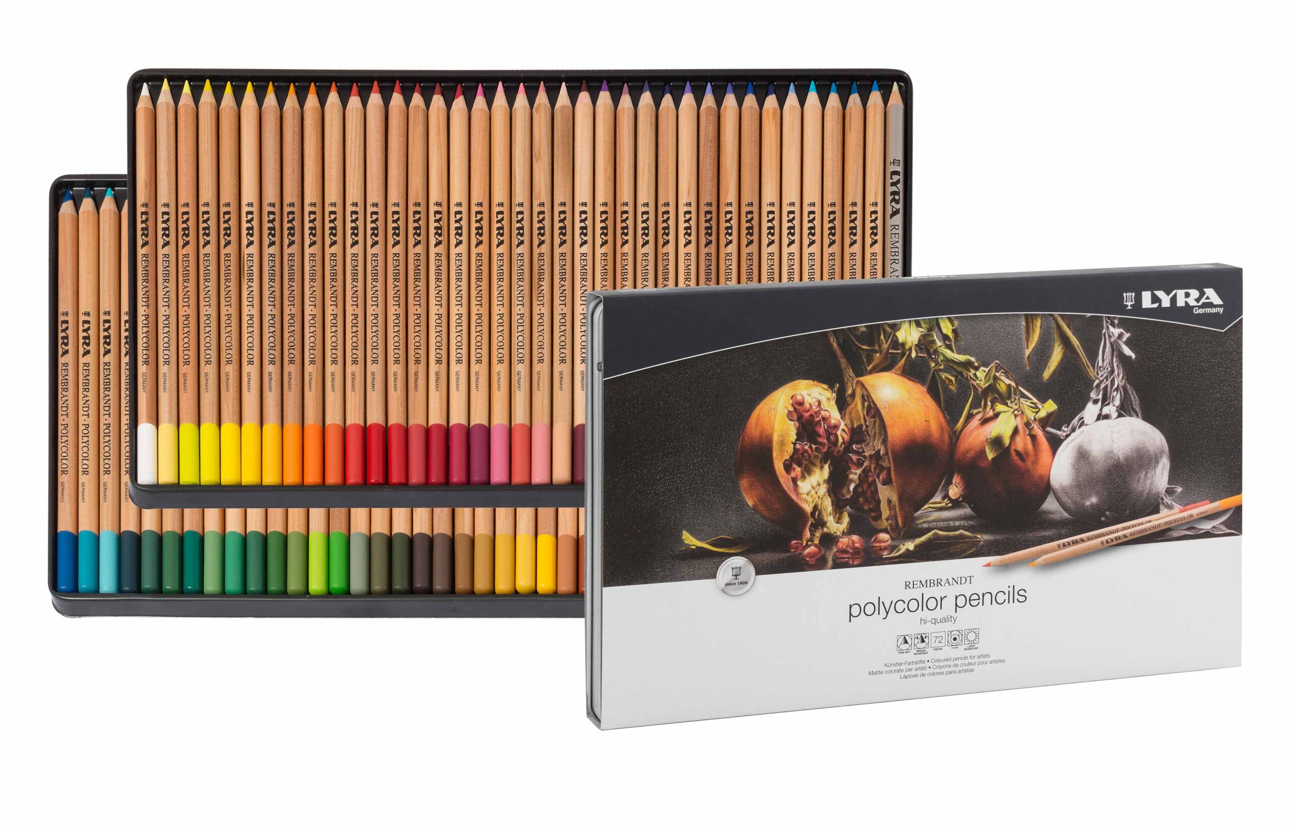 Lyra Rembrandt Polycolor Estuche de Metal 72 unds.