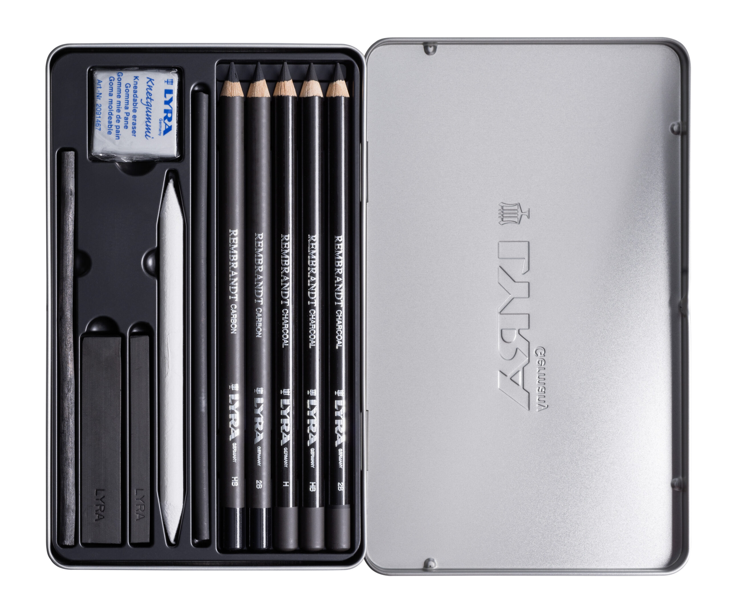 Lyra Rembrandt Art Special Estuche de Metal para Dibujo de Metal con Carboncillo
