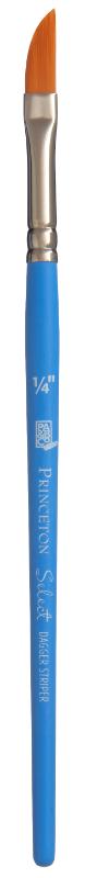 Princeton Select Sintético Mango Corto Espada Largo 1/4 Pulg