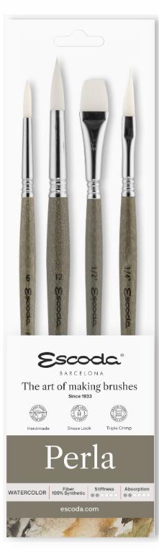 SET 4 PINCELES PERLA ACUARELA 8912